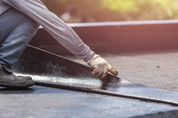 Professional Exterior Waterproofing technician working in Adamstown, PA